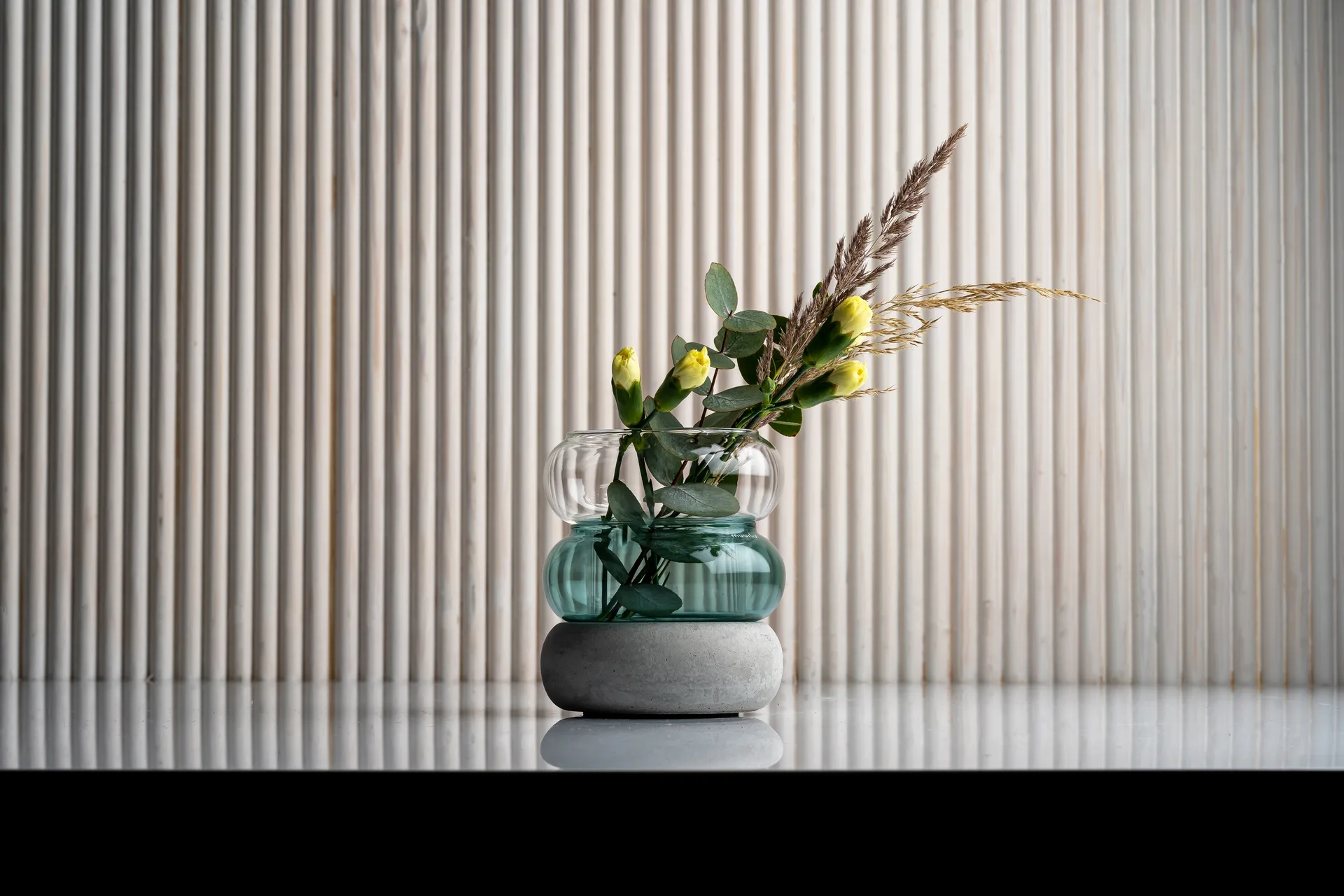 Bagel βάζο/φανάρι 12 cm, Μπλε της λίμνης Muurla