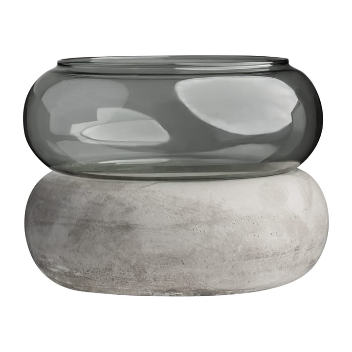 Bagel βάζο/φανάρι 22 cm - γκρι - Muurla