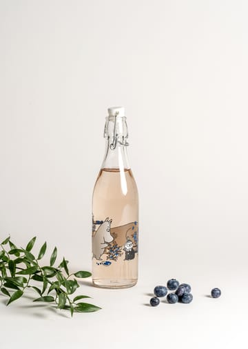 Blueberries γυάλινο μπουκάλι 0.5 L - Διαφανές - Muurla