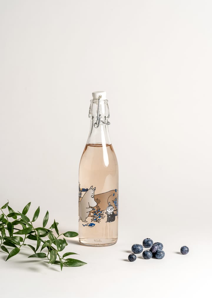 Blueberries γυάλινο μπουκάλι 0.5 L, Διαφανές Muurla