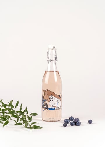 Blueberries γυάλινο μπουκάλι 0.5 L - Διαφανές - Muurla