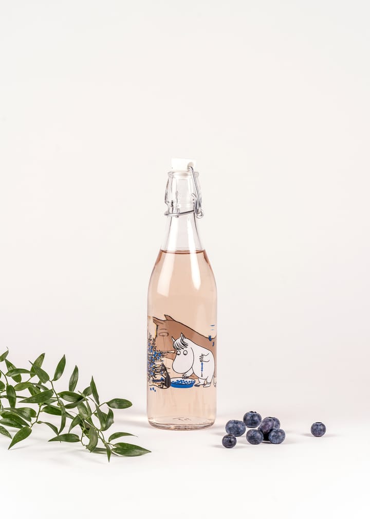 Blueberries γυάλινο μπουκάλι 0.5 L, Διαφανές Muurla