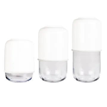 Capsule ρυθμιζόμενο βάζο 18-28 cm - λευκό-διαφανές - Muurla