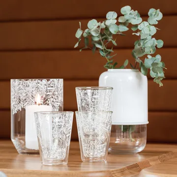 Capsule ρυθμιζόμενο βάζο 18-28 cm - λευκό-διαφανές - Muurla