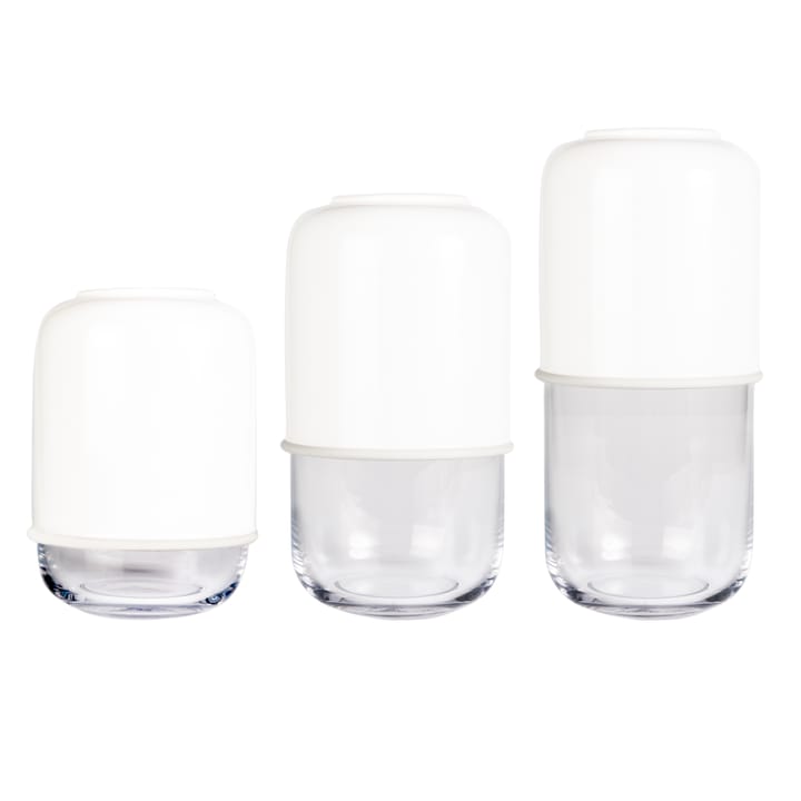 Capsule ρυθμιζόμενο βάζο 18-28 cm, μπλε του ναυτικού-διαφανές Muurla
