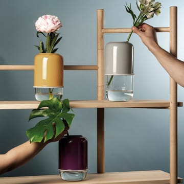 Capsule ρυθμιζόμενο βάζο 18-28 cm - μοβ-διαφανές - Muurla