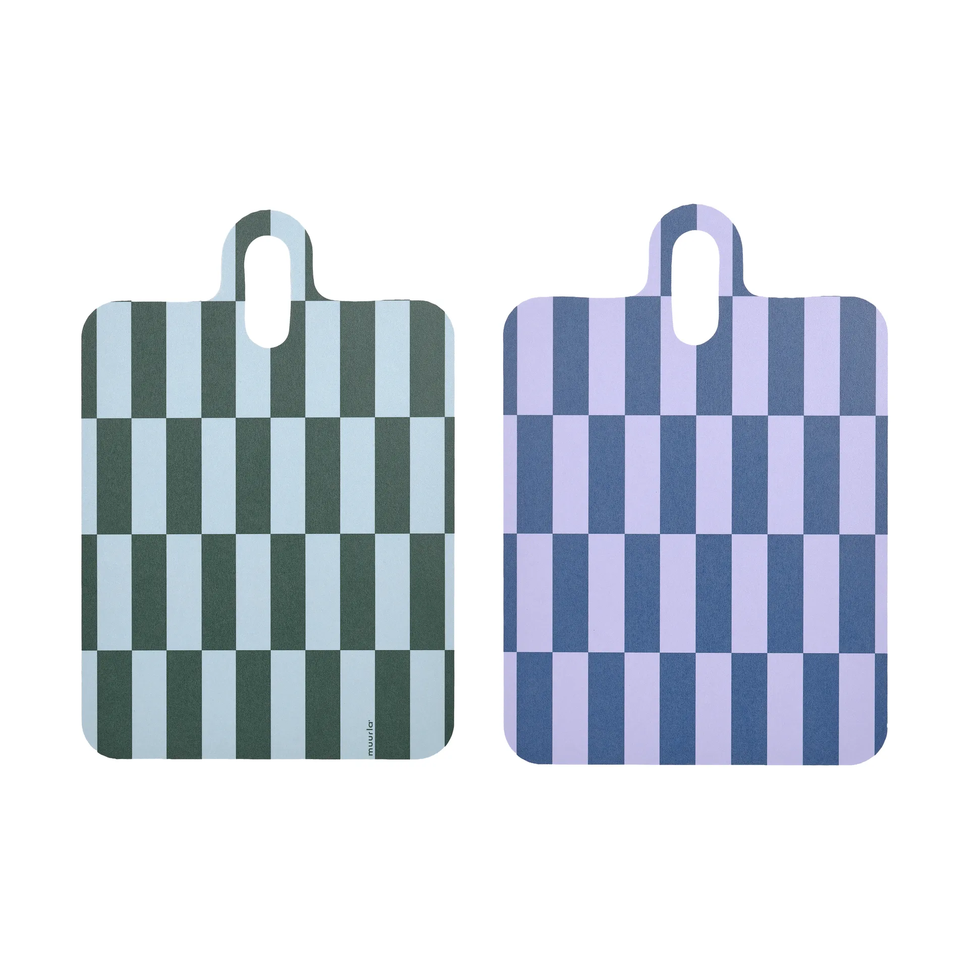 Checks & Stripes δίσκος 21x31 εκ., Lilac-blue-green Muurla