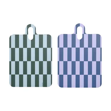 Checks & Stripes δίσκος 21x31 εκ. - Lilac-blue-green - Muurla