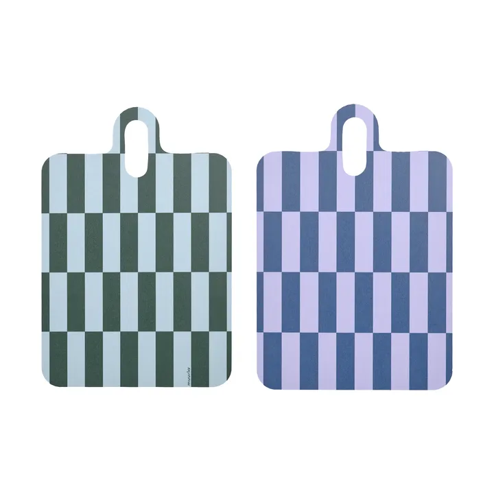 Checks & Stripes δίσκος 21x31 εκ. - Lilac-blue-green - Muurla