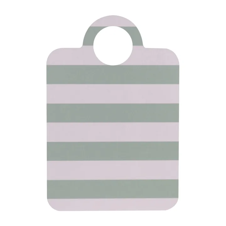 Checks & Stripes δίσκος 21x31 εκ. - Mint-μπλε - Muurla