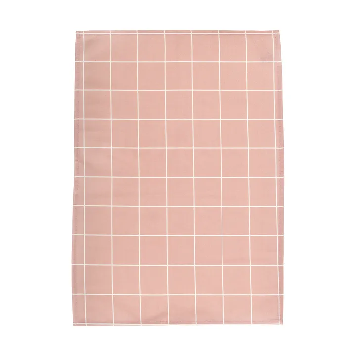 Checks & Stripes πετσέτα κουζίνας - Pink, 50x65 cm - Muurla