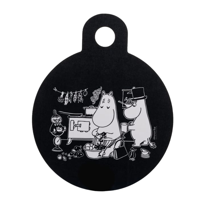Chop & Serve In the Kitchen δίσκος Ø20 cm, Μαύρο Muurla