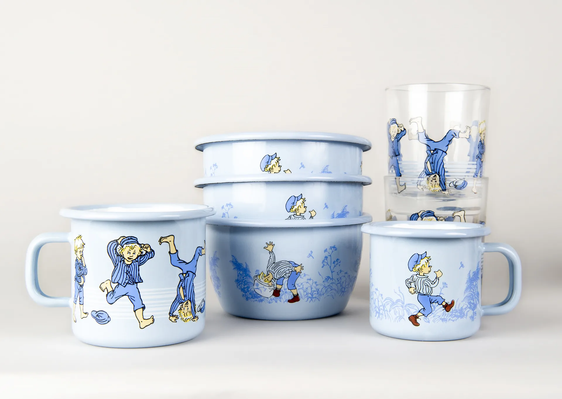 Κούπα εμαγιέ Emil in Lönneberga 2,5 dl, Light blue Muurla