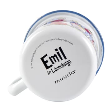 Κούπα εμαγιέ Emil's family 2.5 dl - Λευκό - Muurla