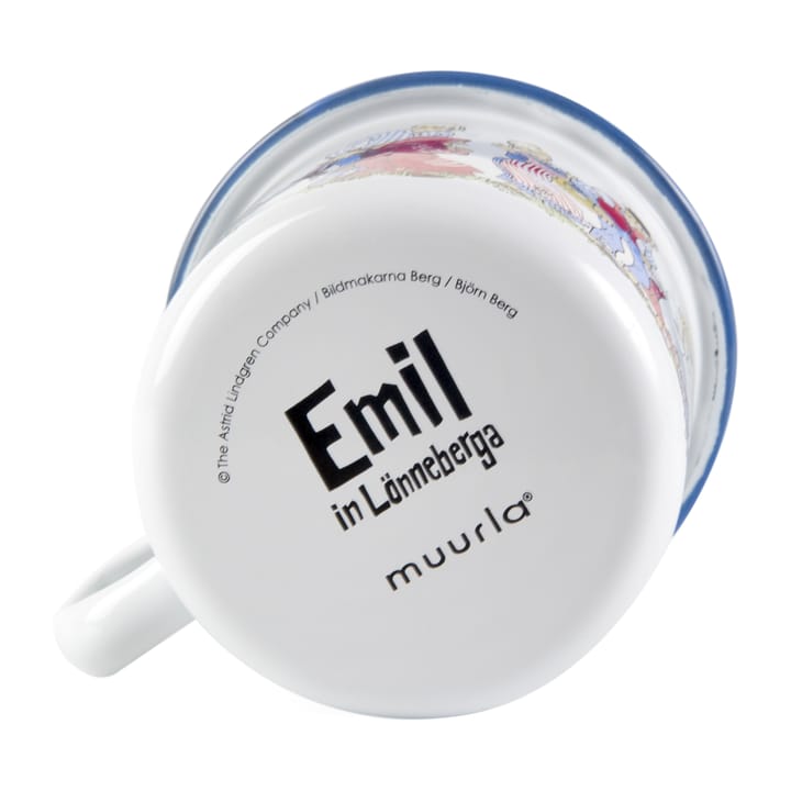 Κούπα εμαγιέ Emil's family 2.5 dl, Λευκό Muurla