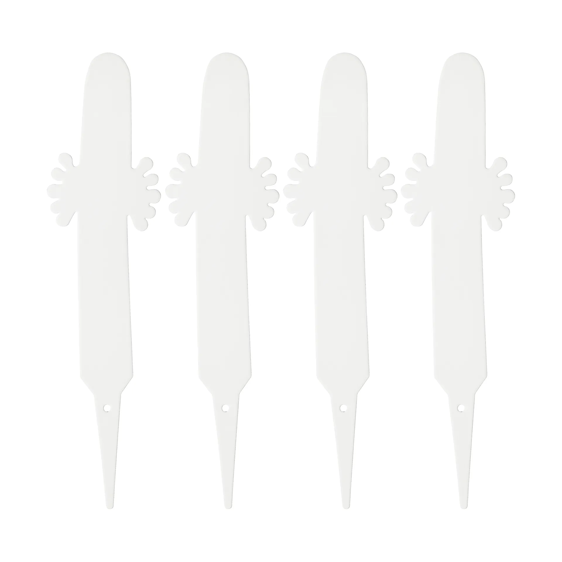 Ετικέτες φυτών Hattifattener 4-pack, Λευκό Muurla