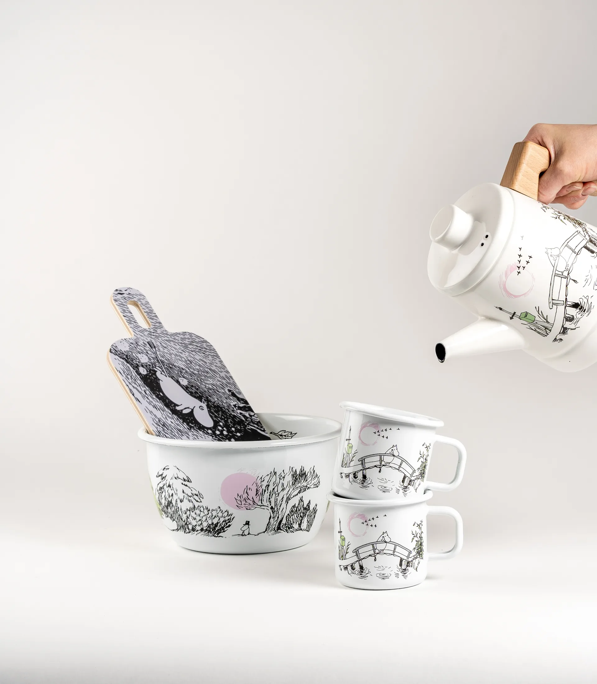 Just wandering εμαγιέ μπολ 2 L, Πολύχρωμο Muurla