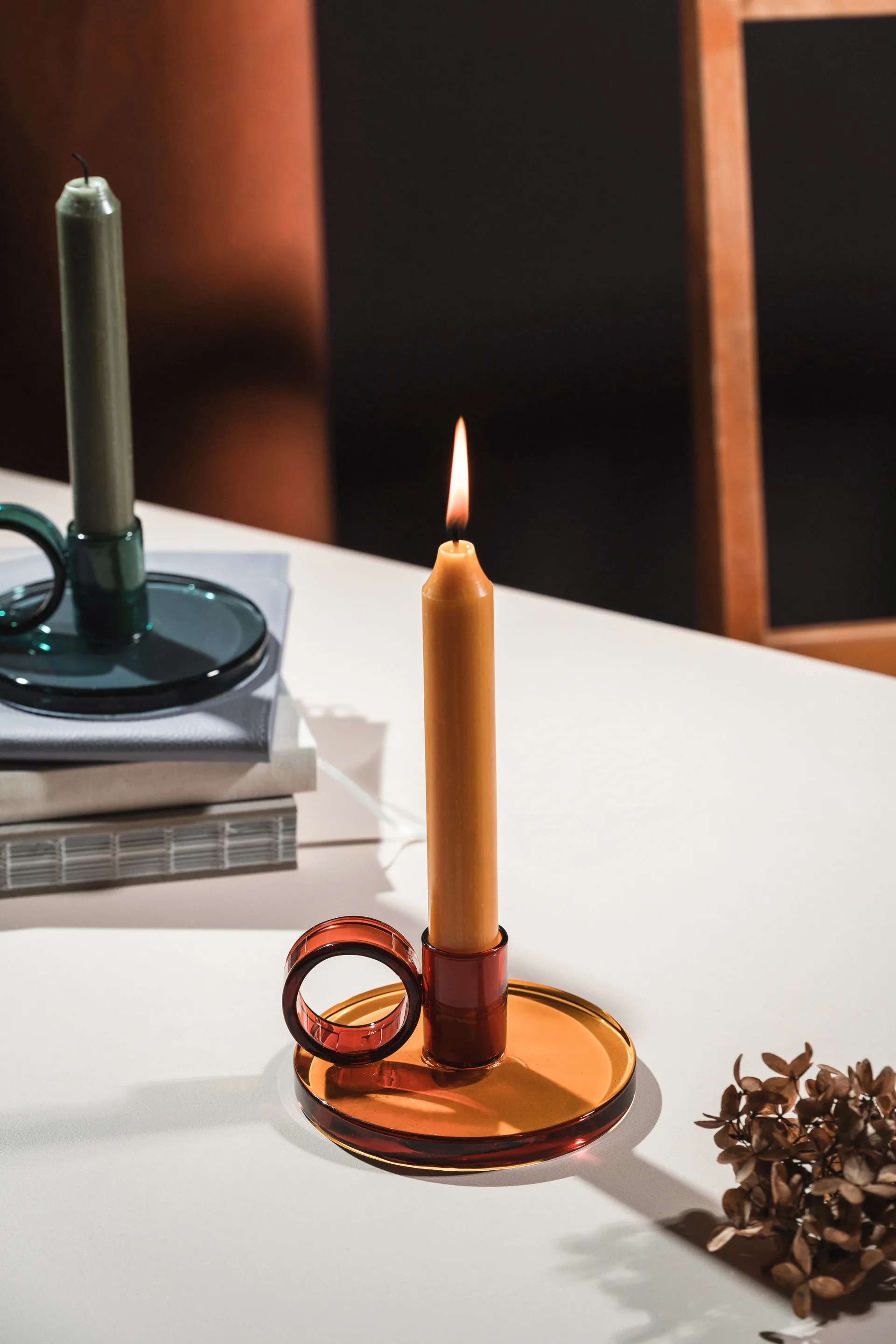 Loop κηροπήγιο Ø11 cm, Amber Muurla