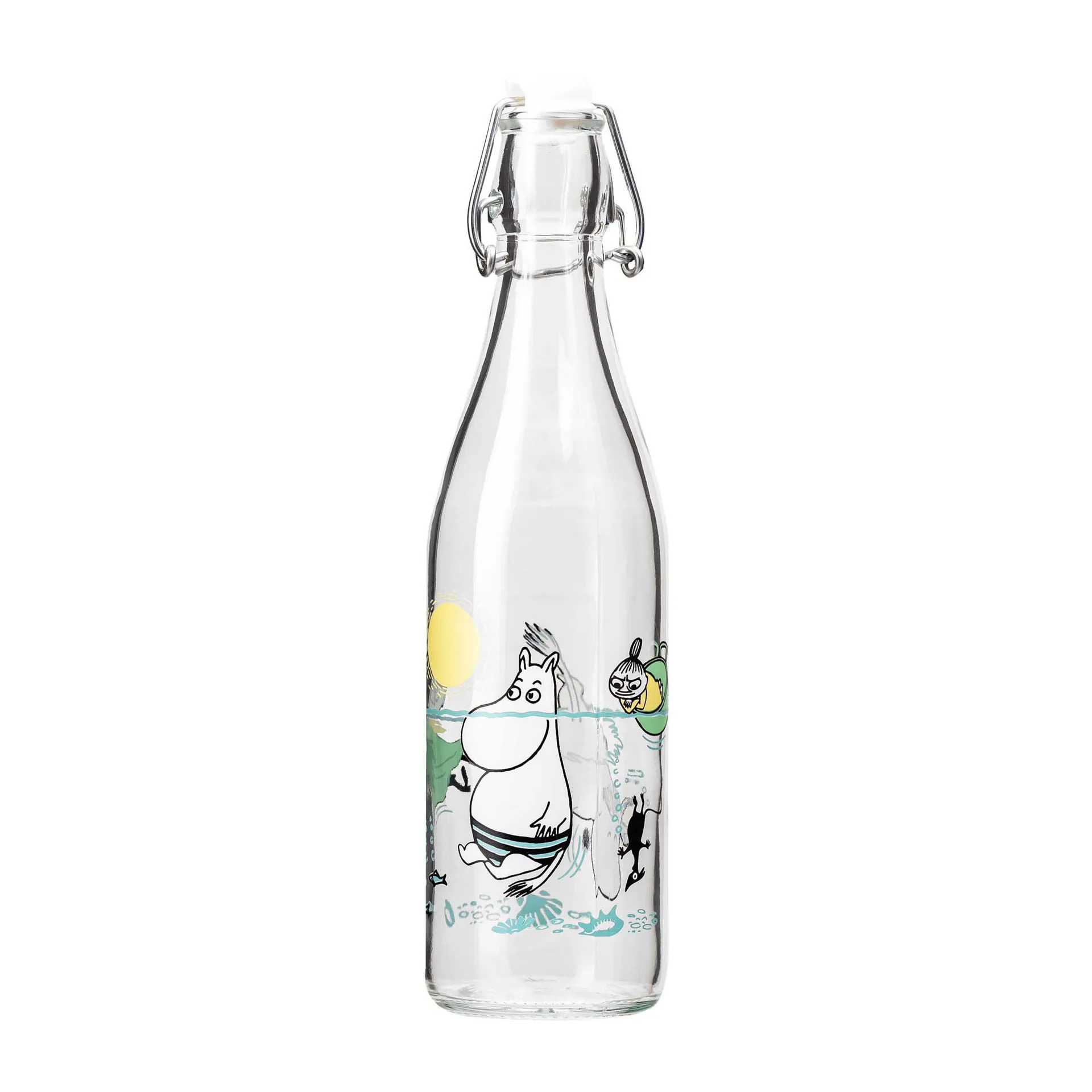 Moomin γυάλινο μπουκάλι 0,5 l, Διασκέδαση στο νερό Muurla