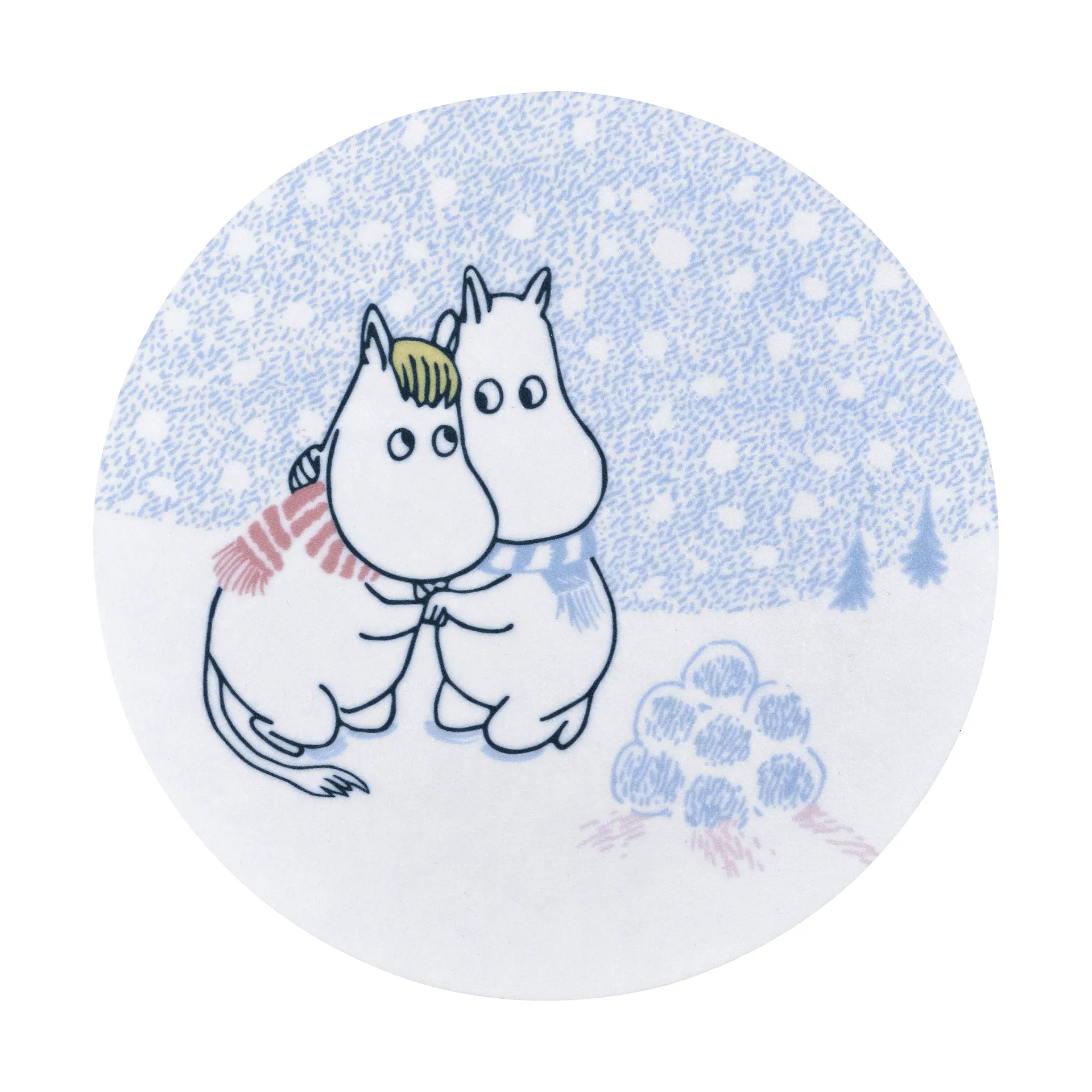 Moomin σουβέρ συσκευασία Ø10 cm, Let it snow Muurla