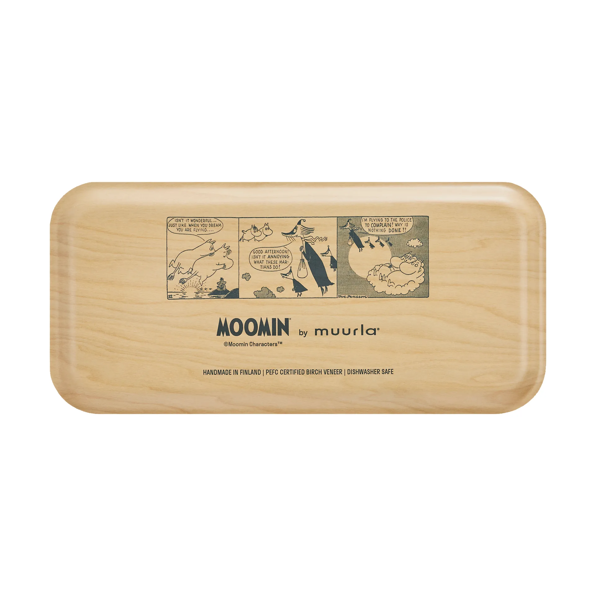 Moomin δίσκος 13x27 cm, In the clouds Muurla