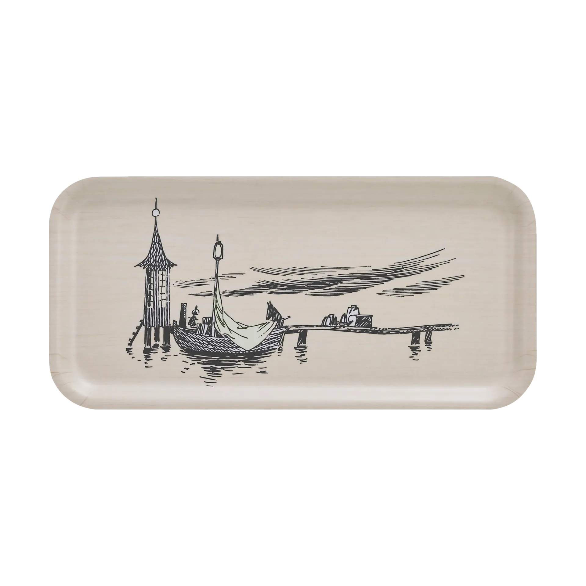 Moomin δίσκος 13x27 cm, The pier Muurla