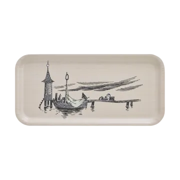 Moomin δίσκος 13x27 cm - The pier - Muurla