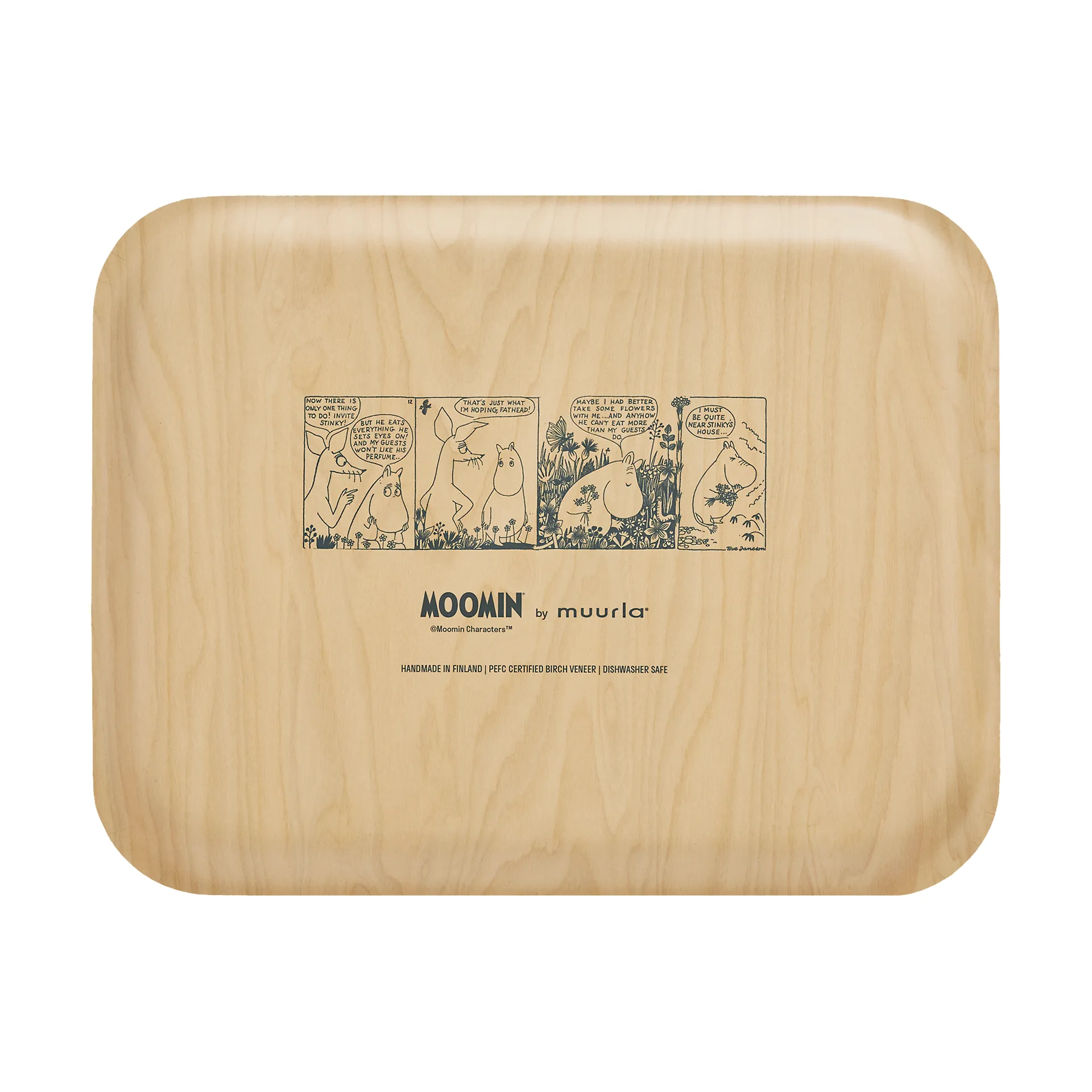 Moomin δίσκος 28x36 cm, Flower field Muurla