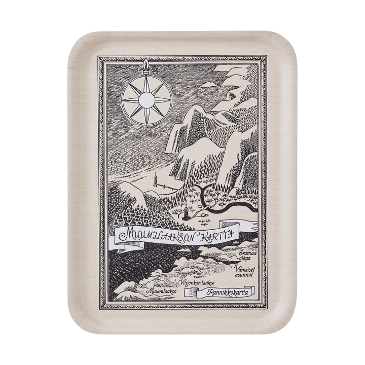 Moomin δίσκος 32x42 cm - Finnish Moominvalley map - Muurla