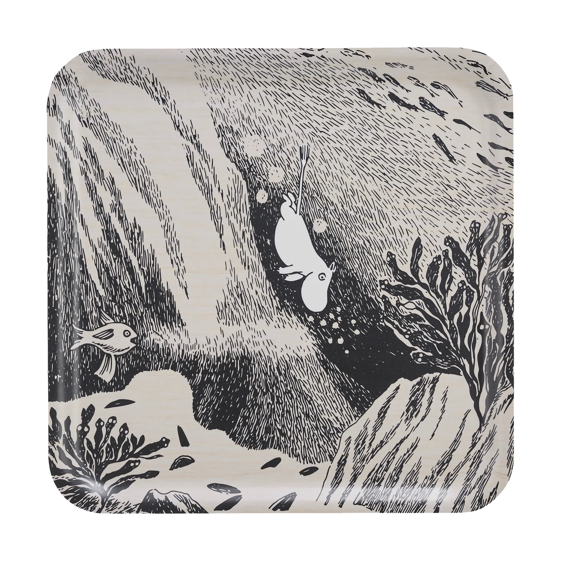 Moomin δίσκος 33x33 cm, The dive Muurla