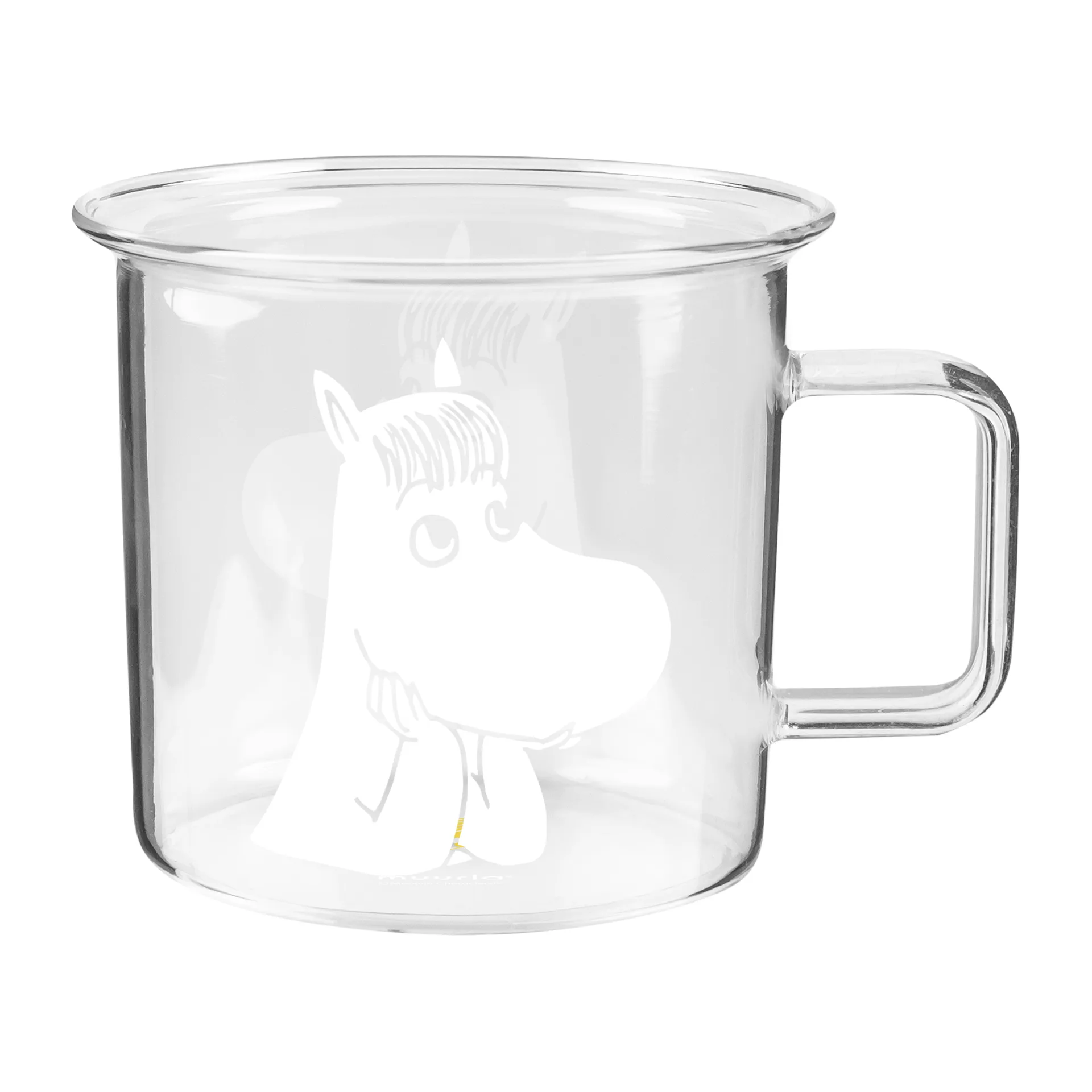 Γυάλινη κούπα Moomin διαφανής 35 cl, Snorkmaiden Muurla