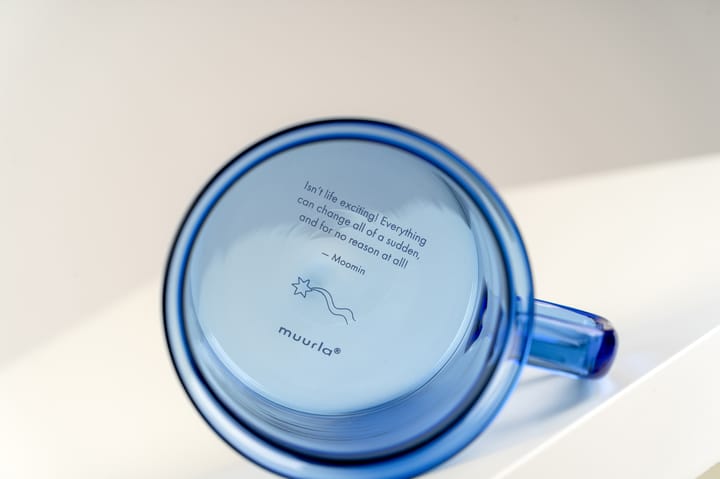 Moomin γυάλινη κούπα 35 cl, Μπλε Muurla