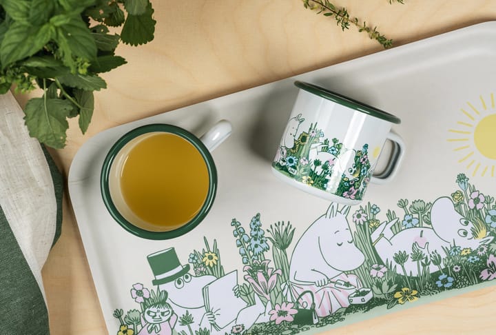 Moomin εμαγιέ κούπα 37 cl, In the garden Muurla