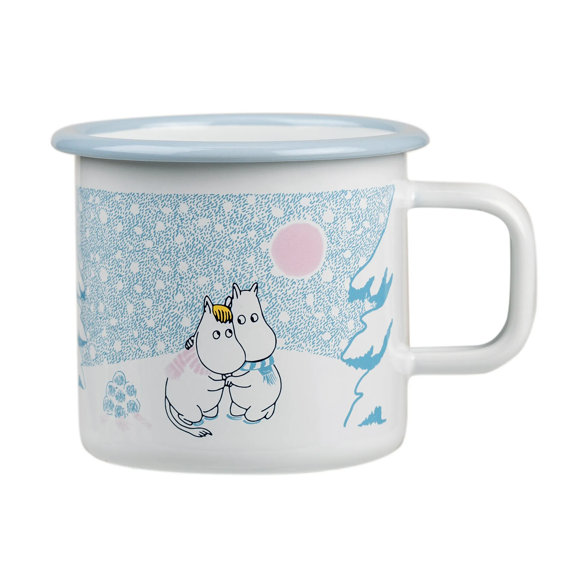 Moomin εμαγιέ κούπα 37 cl, Let it snow Muurla