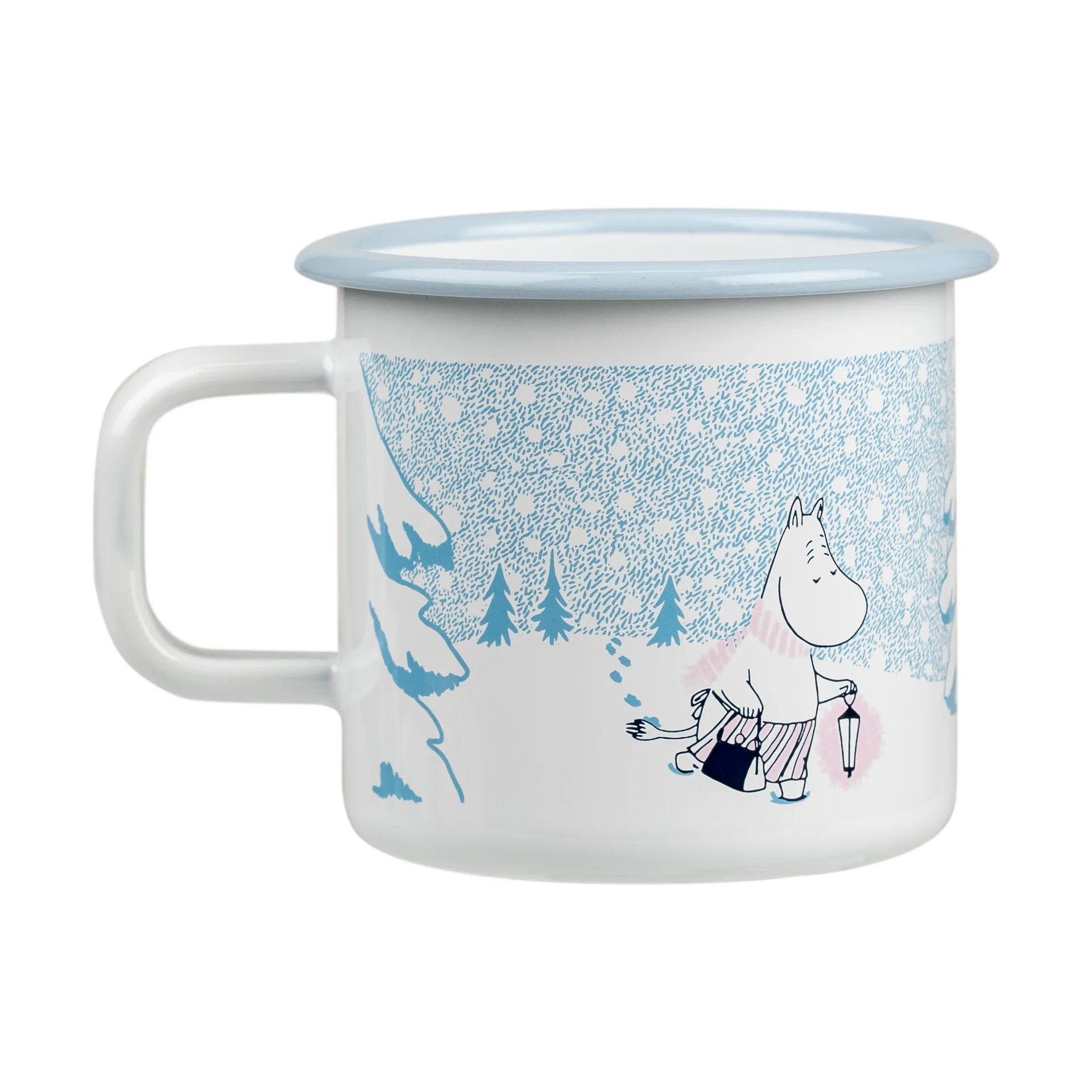 Moomin εμαγιέ κούπα 37 cl, Let it snow Muurla