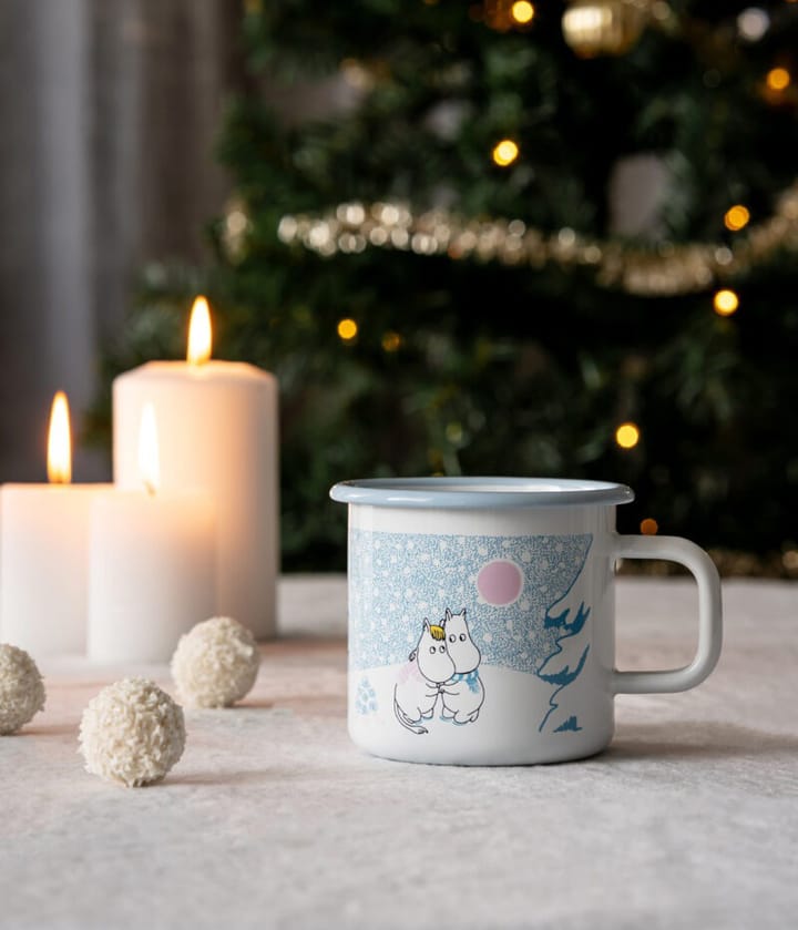 Moomin εμαγιέ κούπα 37 cl, Let it snow Muurla