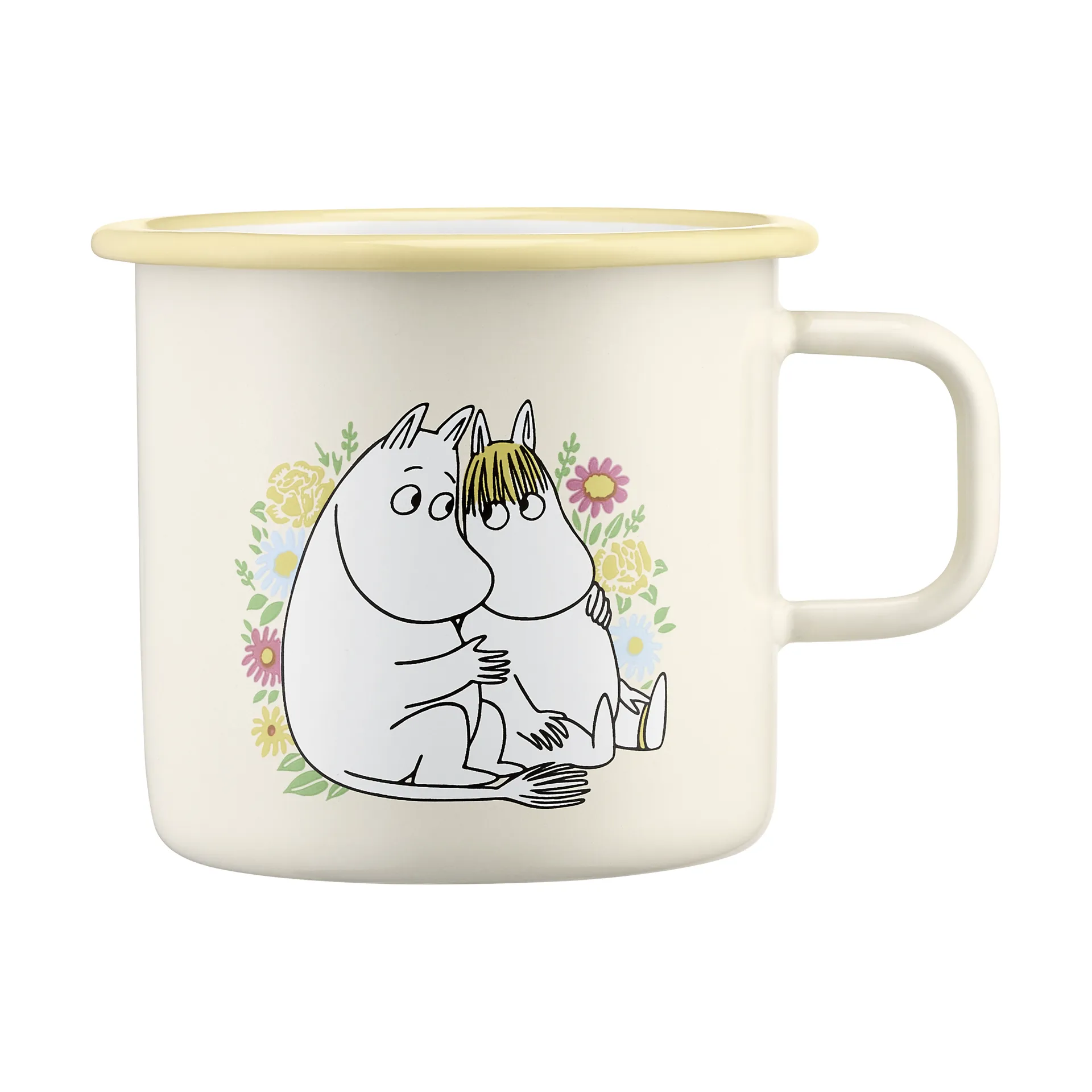 Moomin εμαγιέ κούπα 55cl, Flowers Muurla