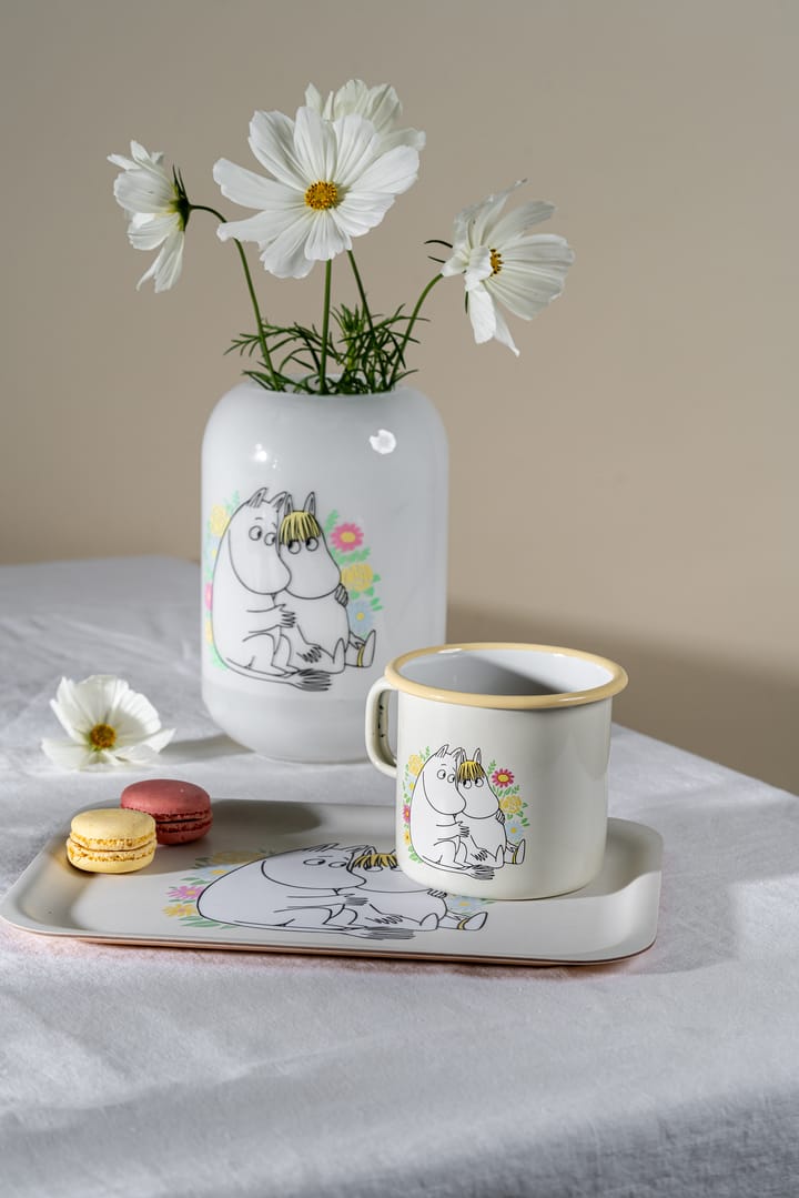 Moomin εμαγιέ κούπα 55cl, Flowers Muurla