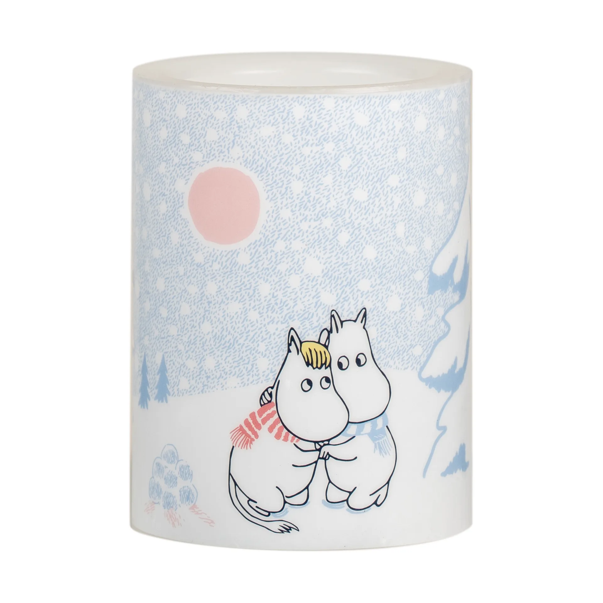Moomin block κερί LED 10 cm, Let it snow Muurla