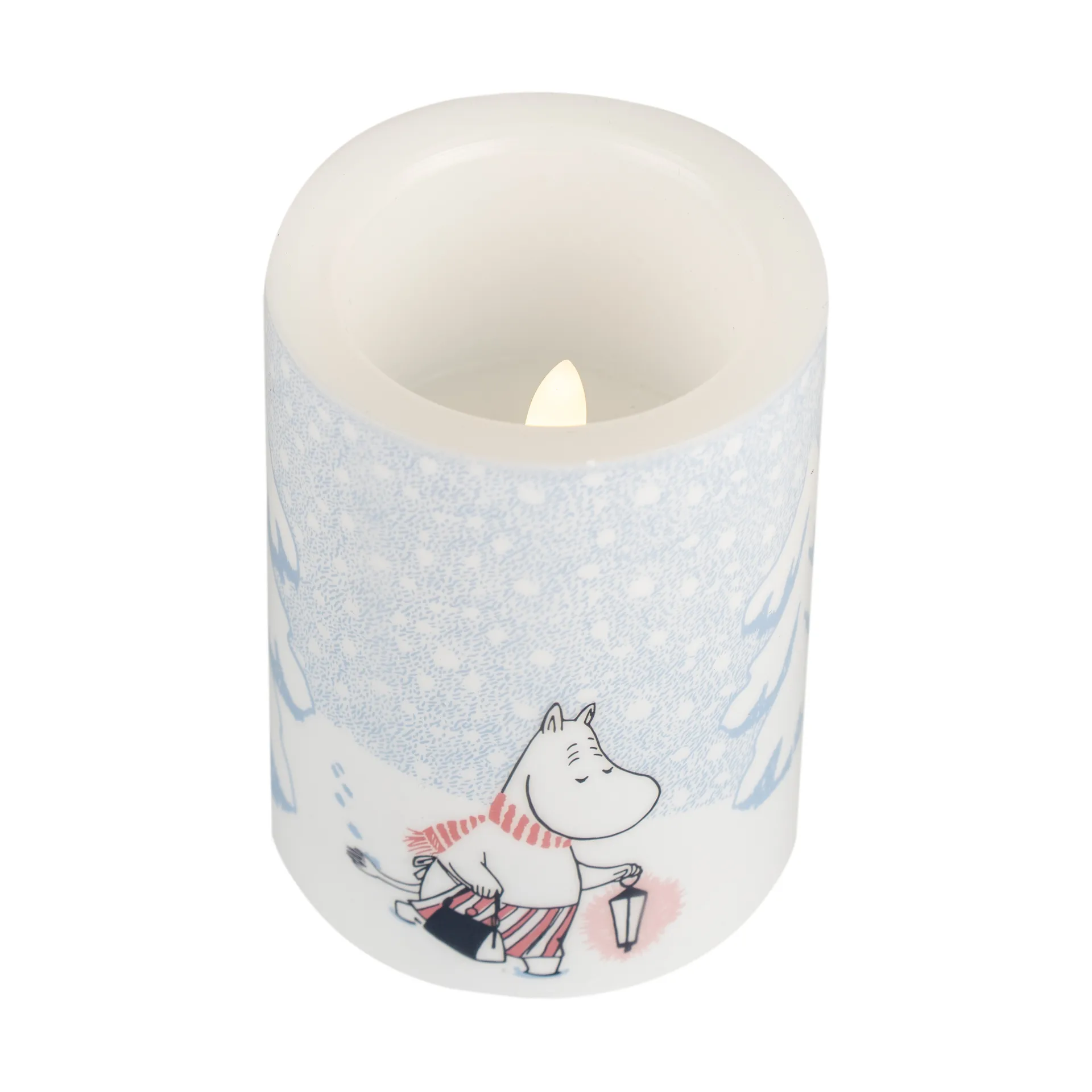 Moomin block κερί LED 10 cm, Let it snow Muurla