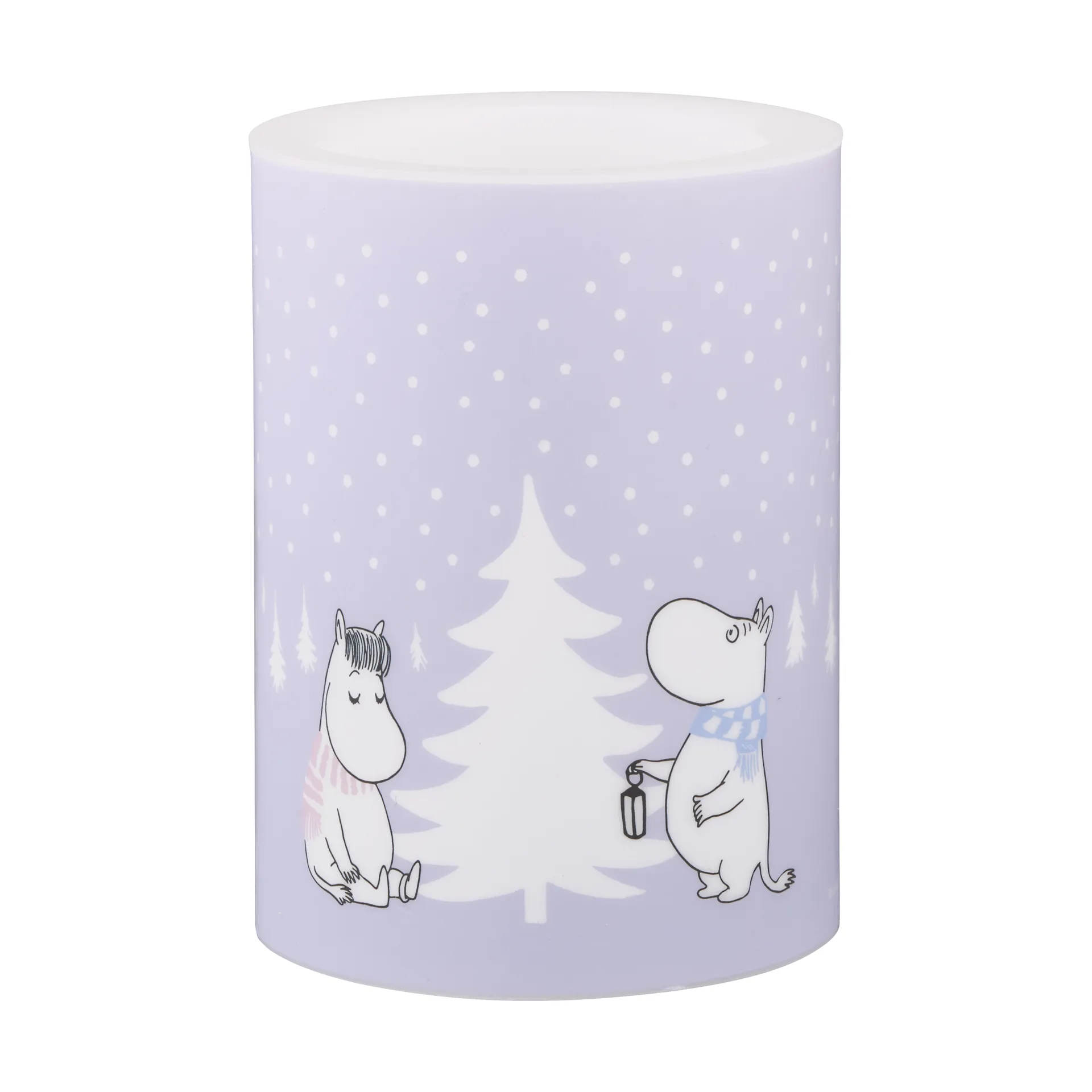 Moomin block κερί LED 10 cm, Snowfall Muurla