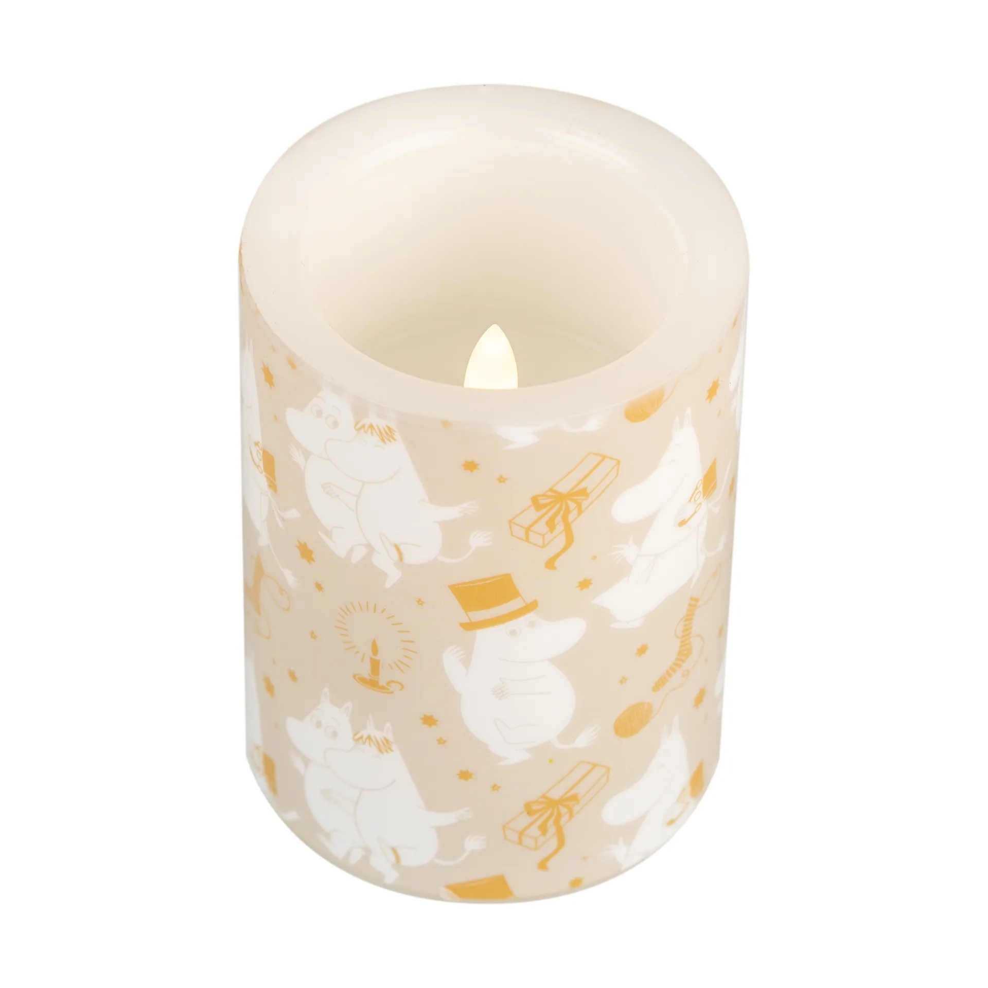 Moomin block κερί LED 10 cm, Sparkling stars Muurla