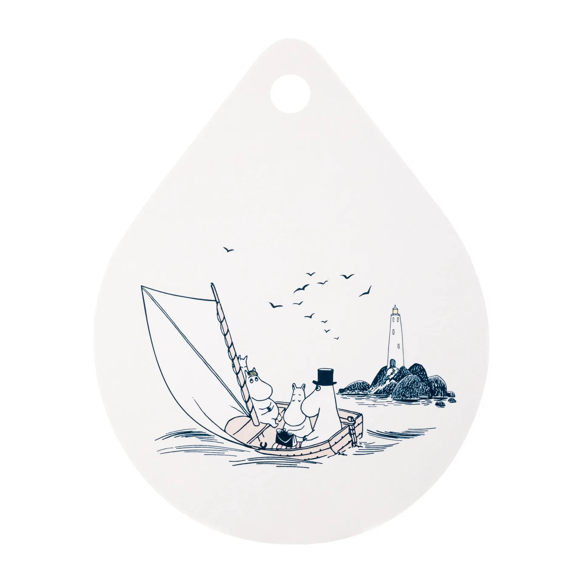 Moomin Chop & Serve διακοσμητική σανίδα κοπής 21x27 εκ, Sailors Muurla