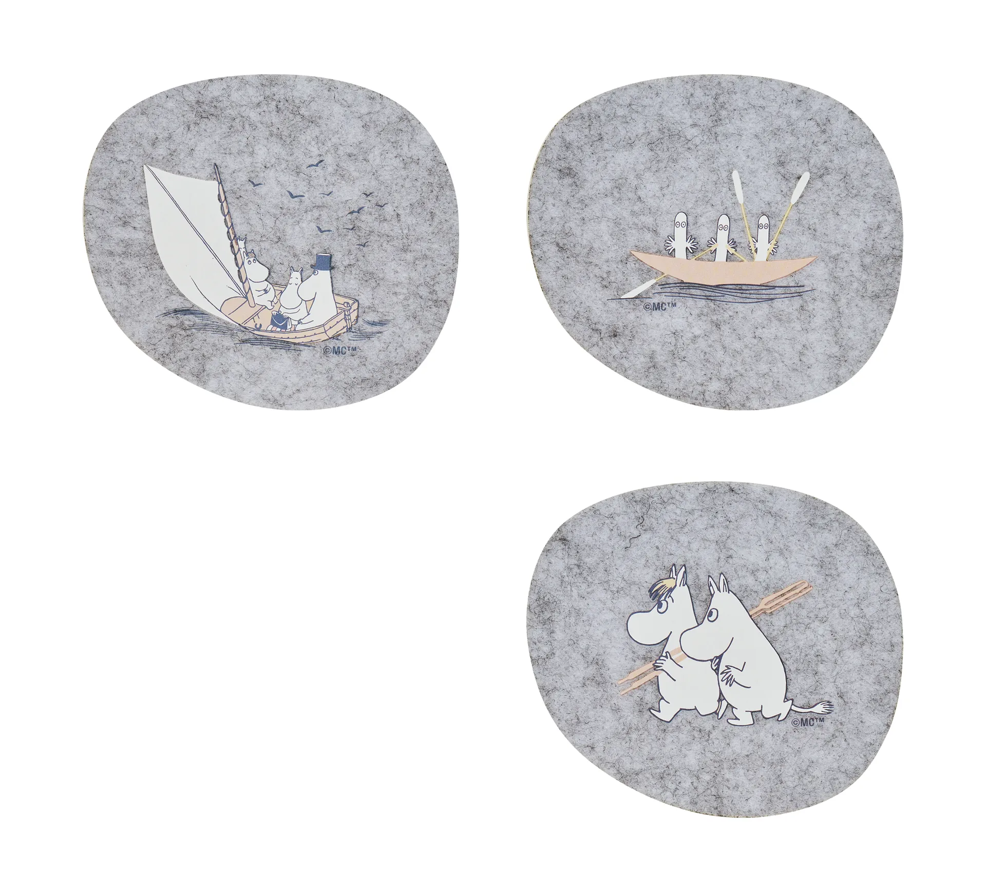 Moomin coasters 9,5x11 εκ. 4 τεμάχια, Sailors Muurla