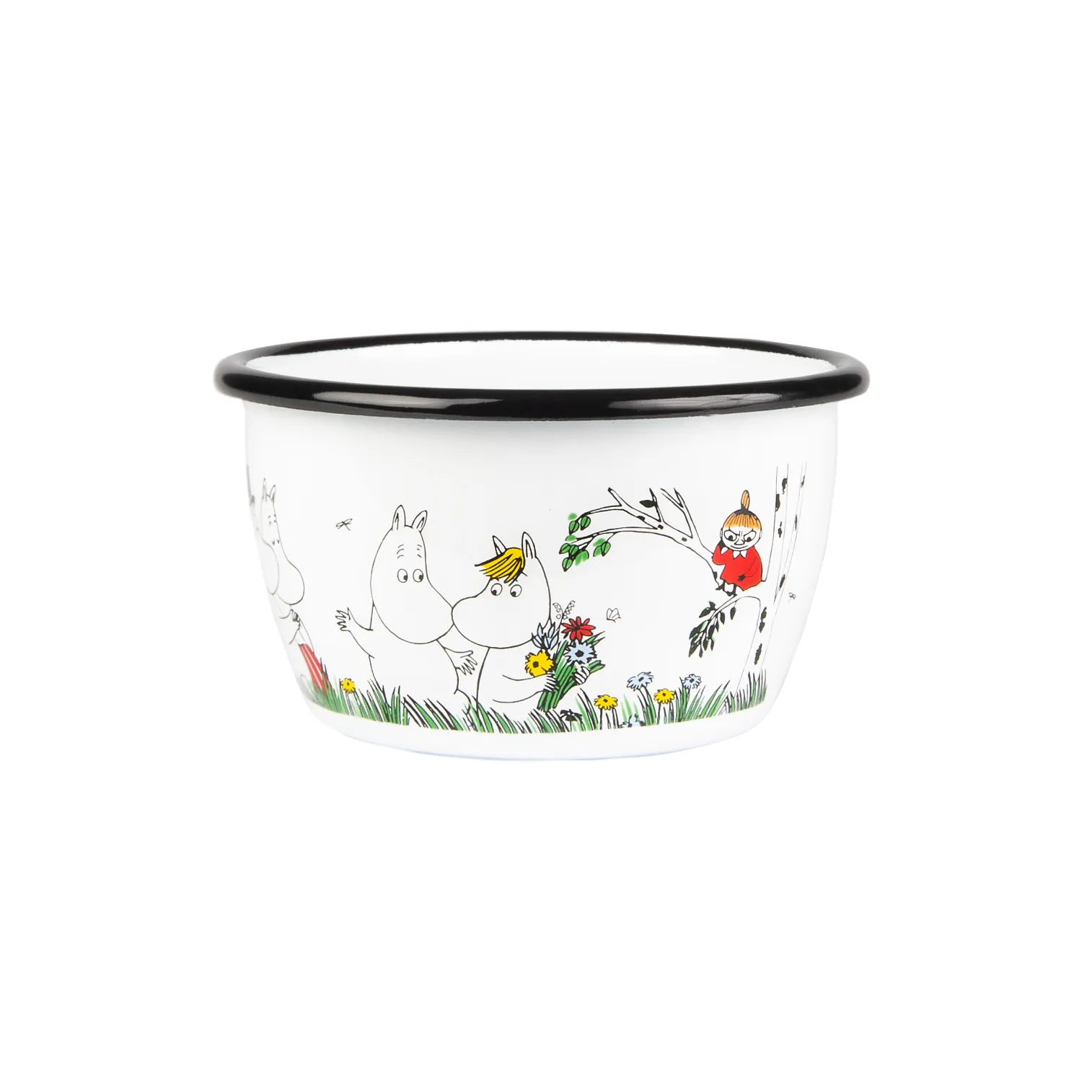 Moomin Colors εμαγιέ μπολ 30 cl, Χαρούμενη Οικογένεια Muurla