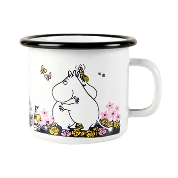 Moomin εμαγιέ κούπα hugs 25 cl - λευκό - Muurla