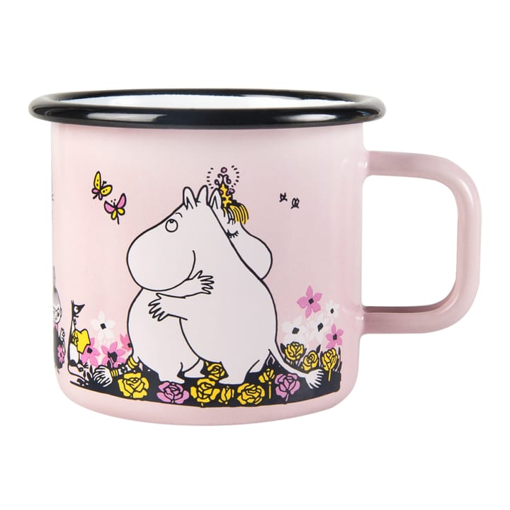 Moomin εμαγιέ κούπα hugs 37 cl - Ροζ - Muurla