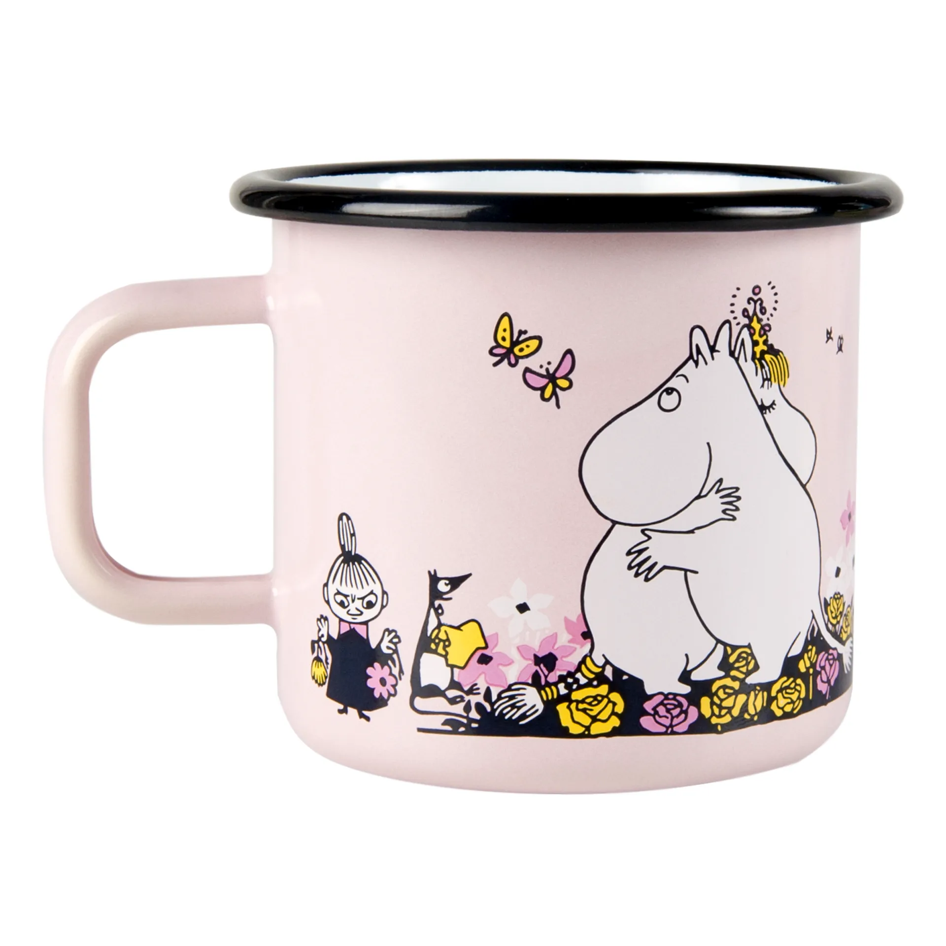 Moomin εμαγιέ κούπα hugs 37 cl, Ροζ Muurla