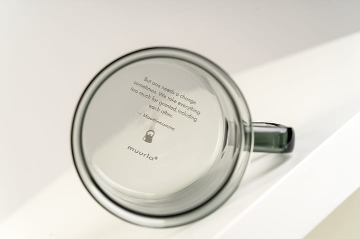 Moomin mamma γυάλινη κούπα 35 cl, γκρι Muurla