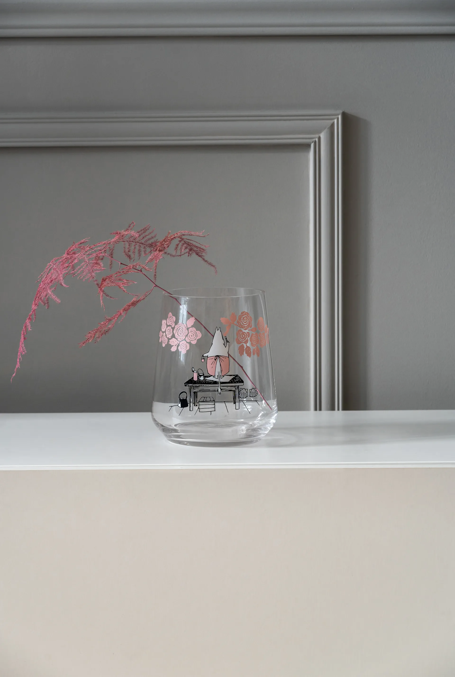 Moomin originals φαναράκι/βάζο 17,5 εκ., Roses Muurla